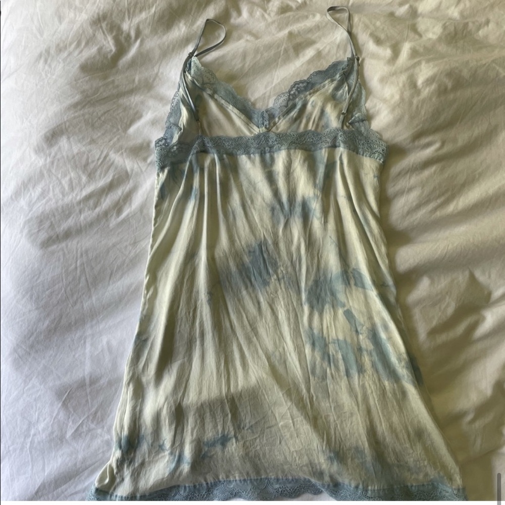 Frankie’s Bikinis Riley Lace Dress - Baby Blue Tie Dye - Picture 7 of 10
